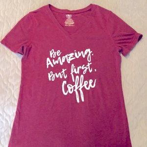Burgundy cotton tshirt